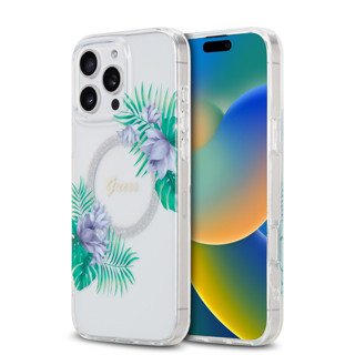 Imagen de FUNDA GUESS IPHONE 16 PRO MAX MAGSAFE GLITTER WHITE 2201