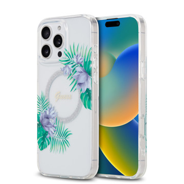 Imagen de GUESS IPHONE 16 PRO MAX MAGSAFE GLITTER WHITE 2201