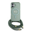 Imagen de FUNDA GUESS IPHONE 16 MAGSAFE SCRIPT CORREA GREEN 4403