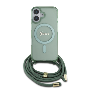 Imagen de GUESS IPHONE 16 MAGSAFE SCRIPT CORREA GREEN 4403