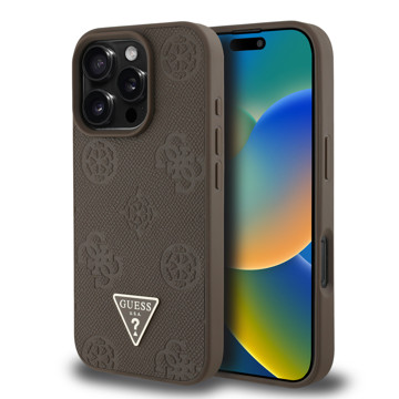 Imagen de GUESS IPHONE 16 PRO MAGSAFE TRIANGLE BROWN 7849