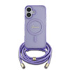 Imagen de FUNDA GUESS IPHONE 16 MAGSAFE SCRIPT CORREA PURPLE 5846