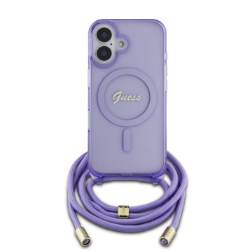 Imagen de GUESS IPHONE 16 MAGSAFE SCRIPT CORREA PURPLE 5846