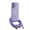 Imagen de FUNDA GUESS IPHONE 16 MAGSAFE SCRIPT CORREA PURPLE 5846