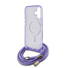 Imagen de FUNDA GUESS IPHONE 16 MAGSAFE SCRIPT CORREA PURPLE 5846