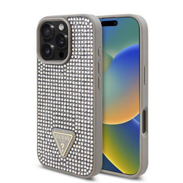 Imagen de FUNDA GUESS IPHONE 16 PRO RHINESTONE SILVER 8429