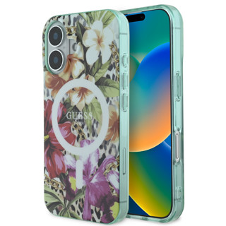 Imagen de FUNDA GUESS IPHONE 16 MAGSAFE JUNGLE ORANGE 8001