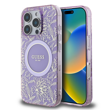 Imagen de FUNDA GUESS IPHONE 16 PRO MAGSAFE PURPLE 5241