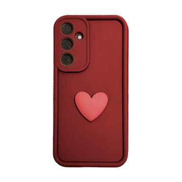 Imagen de PROTECTOR SAMSUNG A56 POP CORAZON BORDO
