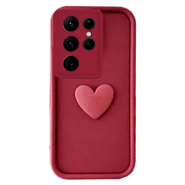 Imagen de PROTECTOR SAMSUNG S25 ULTRA FLOPPY POP CORAZON BORDO