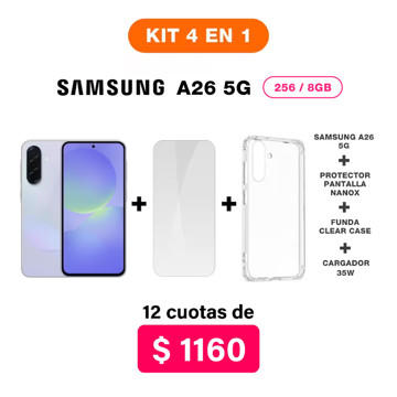 Imagen de Promo Pack Samsung A26 5G de 256/8GB + Accesorios