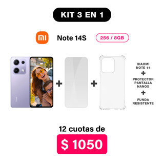 Imagen de Promo Pack Xiaomi Note 14S de 256/8GB + Accesorios