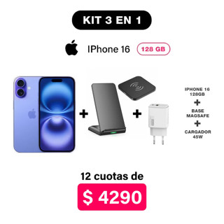 Imagen de Promo Pack IPhone 16 de 128GB + Accesorios