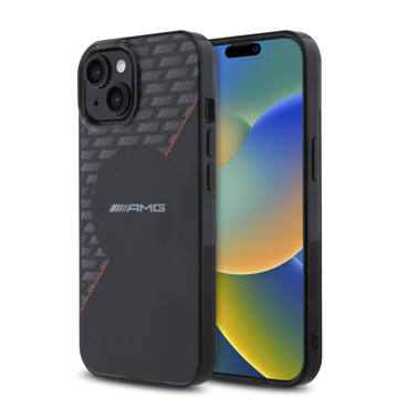 Imagen de FUNDA AMG IPHONE 15 MAGSAFE BLACK RED 2624