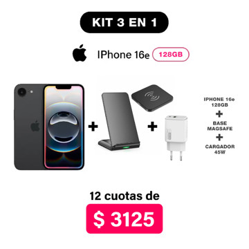 Imagen de Promo Pack IPhone 16e de 128GB NUEVO + Accesorios