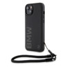 Imagen de FUNDA BMW IPHONE 15 PLUS CORD STRAP BLACK 2665