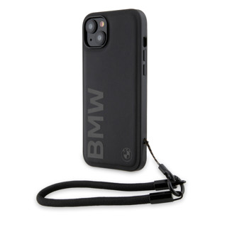 Imagen de FUNDA BMW IPHONE 15 PLUS CORD STRAP BLACK 2665