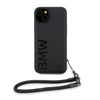 Imagen de FUNDA BMW IPHONE 15 PLUS CORD STRAP BLACK 2665