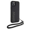 Imagen de FUNDA BMW IPHONE 15 PLUS CORD STRAP BLACK 2665
