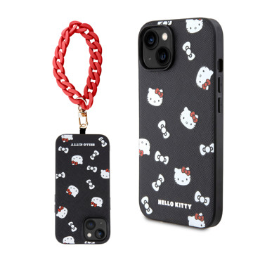Imagen de FUNDA HELLO KITTY IPHONE 15 RED STRAP 8023