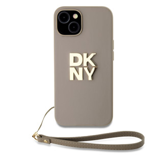 Imagen de FUNDA DKNY IPHONE 15 LOGO STRAP BEIGE 4871