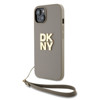 Imagen de FUNDA DKNY IPHONE 15 LOGO STRAP BEIGE 4871