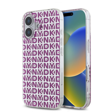 Imagen de FUNDA DKNY IPHONE 16 TPU PATTERN PINK 6141