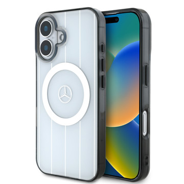 Imagen de FUNDA MERCEDES BENZ IPHONE 16 MAGSAFE WHITE 6685
