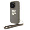 Imagen de FUNDA DKNY IPHONE 16 PRO LOGO STRAP BEIGE 4604