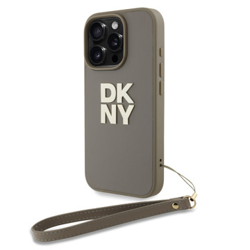 Imagen de FUNDA DKNY IPHONE 16 PRO LOGO STRAP BEIGE 4604