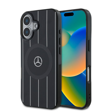Imagen de FUNDA MERCEDES BENZ IPHONE 16 MAGSAFE BLACK 6647