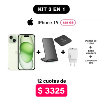 Imagen de Promo Pack IPhone 15 de 128GB NUEVO + Accesorios