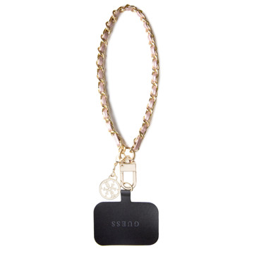Imagen de GUESS CORREA SAFFIANO CHAIN CHARM WHITE