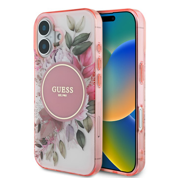 Imagen de FUNDA GUESS IPHONE 16 PLUS MAGSAFE FLOWER 8469