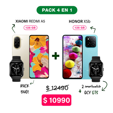 Imagen de Xiaomi Redmi A5 de 128GB + Honor X5b de 128GB + Accesorios
