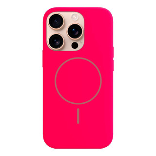 Imagen de PROTECTOR IPHONE 16 PRO SILICONA MAGSAFE FUCSIA