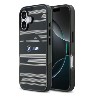 Imagen de FUNDA BMW IPHONE 17 MAGSAFE METAL BLACK M LINE 0615