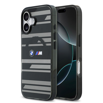 Imagen de FUNDA BMW IPHONE 17 MAGSAFE METAL BLACK M LINE 0615