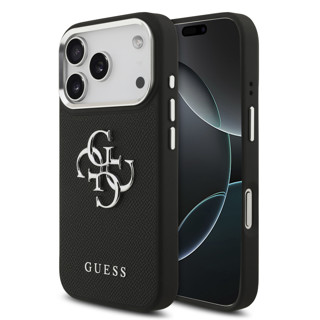 Imagen de FUNDA GUESS IPHONE 17 PRO LOGO SILVER 8097