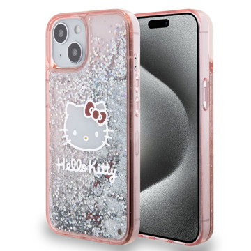 Imagen de FUNDA HELLO KITTY IPHONE 14 GLITTER PINK 6296
