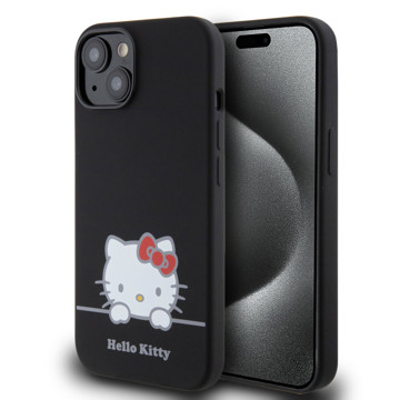 Imagen de FUNDA HELLO KITTY IPHONE 14 SILICON LOGO 7200