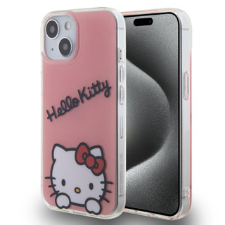 Imagen de FUNDA HELLO KITTY IPHONE 15 LOGO PINK 3911