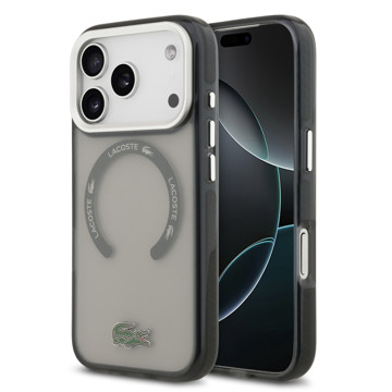 Imagen de FUNDA LACOSTE IPHONE 17 PRO MAGSAFE FROSTED GREY 2255