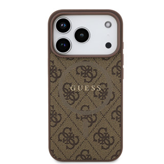 Imagen de FUNDA GUESS IPHONE 17 PRO MAGSAFE BROWN LOGO 1062