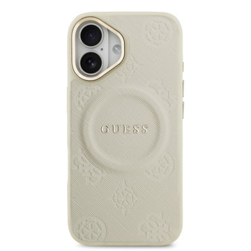 Imagen de FUNDA GUESS IPHONE 17 MAGSAFE BEIGE LEATHER 0151
