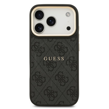 Imagen de FUNDA GUESS IPHONE 17 PRO MAGSAFE GOLD BLACK 9056