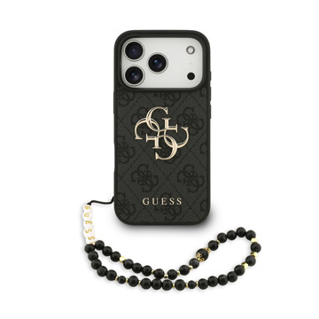 Imagen de FUNDA GUESS IPHONE 17 PRO STRAP LOGO BLACK 6214