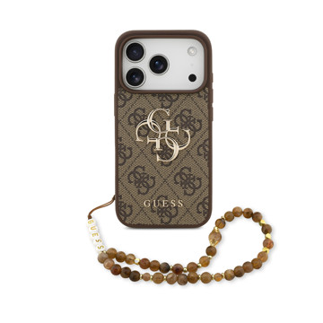 Imagen de FUNDA GUESS IPHONE 17 PRO STRAP LOGO BROWN 6252