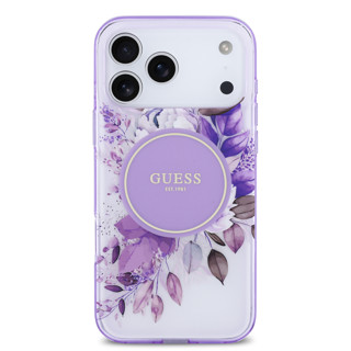 Imagen de FUNDA GUESS IPHONE 17 PRO MAX MAGSAFE FLOWERS PURPLE 5224