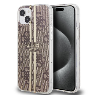 Imagen de FUNDA GUESS IPHONE 15 STRIPES BROWN 2826